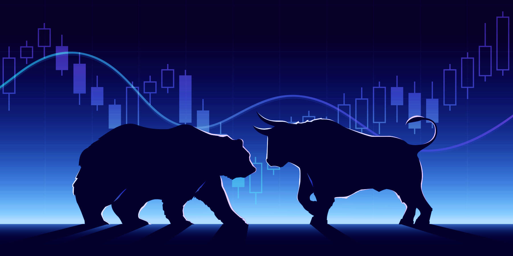 Символ биржи бык и медведь